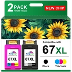 Print More Pages Save Money - 67XL Ink Cartridge 2 Pack. Fixed Price $74.99.