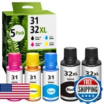 32XL Black Ink Bottle For Hp Smart Tank 5000, 5101, 6001, 7301, 7602 Refill. Fixed Price $80.51.