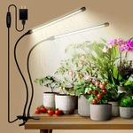 Grow Lights For Indoor Plants - 84 Led Full Spectrum Clip 2 Heads, Black. Fixed Price $27.00.