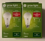 Lot Of 2- Ge Grow Light -led 9W -advanced Red Spectrum Ppf 15 Bulb A19. Fixed Price $18.99.