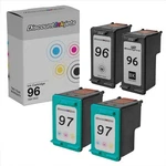 4PK Di Ink Cartridge For Hp 96 (2XBLK) & 97 (2XCOLOR) Deskjet 6940 5940 9800. Fixed Price $29.99.