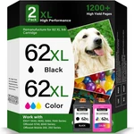 Hp 62 Xl Black/color Ink Cartridge Combo Pack For Envy 7640 7645 Officejet. Fixed Price $82.34.