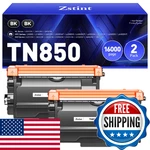 TN850 Black Toner Cartridge 2-PACK High Yield Replacement For Brother TN-850. Fixed Price $56.94.