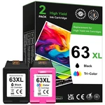 Hp 63XL Ink Cartridges Combo Pack - Black & Color Replacement For. Fixed Price $44.51.