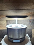 Aerogarden Harvest Elite 360 Garden, Stainless Steel 100693-BSS Euc Works. Fixed Price $75.99.