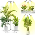 Full Spectrum Led Grow Light For Indoor Plants, 15-62" H, Auto Timer, 3 Heads. Fixed Price $47.98.