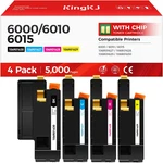 Phaser 6000 6010 Workcentre 6015 Toner Cartridge Set 4-PACK Replacement Compatib. Fixed Price $68.99.