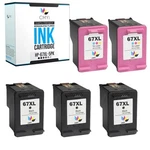 Cmyi 5PK Compatible Hp 67XL Printer Ink Cartridges For Deskjet 4132E 4133E 4152E. Fixed Price $84.43.