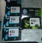 Hp 932XL/933 (N9H62FN) Cyan/black/magenta/yellow Ink Cartridge. Fixed Price $14.50.