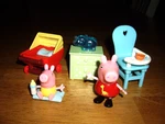 T15 Peppa Pig Cousin Baby Alexanders Visit Set Stroller High Chair Light-up Lamp. Fixed Price $52.00.