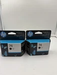 Genuine Hp 74 Original (CB335WN) Black Ink Cartridges Exp 2026. Fixed Price $24.99.