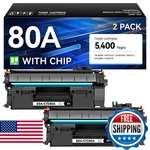 Hp CF280A Black Toner Cartridge 2-PACK W/ Chip High Yield. Fixed Price $40.14.
