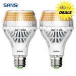 2 Pcs Led Light Bulbs 6000 Lumen 40W=400W 3000K Warm White Indoor Lamp Sansi. Fixed Price $39.96.