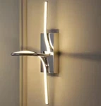 Sealed Jonathan 9" Minimalist Metal Integrated Vanity Light Chrome B127. Fixed Price $44.95.