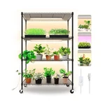 Plant Shelf With Grow Lights, 4-TIER 30W T5 Full Spectr.... Fixed Price $193.74.