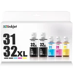 31 Ink Bottle Set, 32XL Black Compatible For Hp Smart Tank 7602 60.... Fixed Price $38.92.