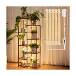Dreyoo Plant Stand With Lights, Wood Shelf Full Spectrum Grow.... Fixed Price $59.48.