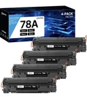 (4 Pack) Black Toner Cartridge Compatible Replacement For Hp CE278A. Fixed Price $55.00.