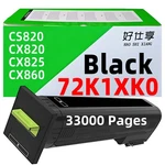 72K1XK0 Black Toner Cartridge Compatible For Lexmark CS820 CX820 CX825 CX860. Fixed Price $175.99.