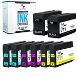 8-PACK Compatible Hp 711 Printer Cartridges For Designjet T525 T530. Fixed Price $74.09.