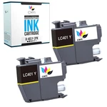 Cmyi Compatible LC401Y Ink Cartridge 2PK Fits Brother DCPJ1050DW J1140DW J1800DW. Fixed Price $15.24.