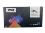 Dnart Ink Cartridges 64XL - 2 Pcs (black, Color). Fixed Price $23.99.