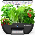 Indoor Hydroponics Garden Kit, 17 Pods, Full-spectrum Lights & Auto Timer. Fixed Price $176.99.