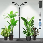 Dual-head Full Spectrum Led Grow Light With Timer & Adjustable Stand. Fixed Price $66.99.