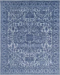 Floral Light Blue Oriental Handmade Hand-tufted 100% Wool Area Rug Carpet. Fixed Price $765.00.