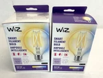 Lot Of 2- Wiz Connected 60W G25 Tunable White Filament Led Smart Light BULBS-E26. Fixed Price $19.98.