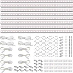 Barrina T5 Grow Lights, Full Spectrum, 160W (8 X 20W, 4FT, Pinkish White. Fixed Price $126.64.