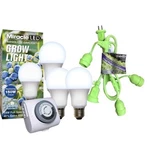 Miracle Led Blue Spectrum 3 Socket Absolute Daylight Plus Fixture W/ Timer. Fixed Price $49.99.