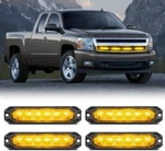 Nilight 4PCS 6LED Amber Emergency Strobe Lights 12V 24V Surface Mount Flashing W. Fixed Price $52.50.