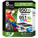 8-PACK 950XL And 951XL Ink Cartridges Compatible For Hp. Fixed Price $37.32.