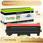 1PK TN760 Toner Cartridge Greencycle Compatible Brother MFC-L2710DW MFC-L2717DW. Fixed Price $15.32.