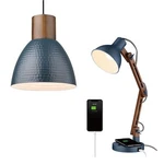 Elyona Modern Pendant Light & Desk Lamp With Wireless Charger, Usb Charging P.... Fixed Price $172.04.
