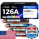 126A Toner Cartridge Set 4-PACK High Yield Replacement For Hp CE310A CE311A. Fixed Price $68.33.