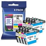 LC3013 Ink Cartridges Bk/c/m/y 8-PACK High Yield Compatible For Brother. Fixed Price $56.78.