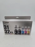 31 Ink Bottle Set, 32XL Black Compatible For Hp Smart Tank 7602 60.... Fixed Price $45.00.