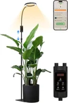 Smart Grow Lights With Bluetooth App, 24W Full Spectrum For Tall Indoor Plants. Fixed Price $109.99.