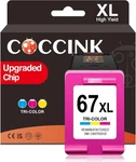 Coccink 67XL High Yield Printer Cartridge For Hp - Tricolor Reman. Fixed Price $16.99.