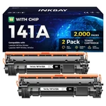 Hp 141A Toner Cartridge 2-BLACK With Chip High Yield Replacement For Laserjet. Fixed Price $62.04.