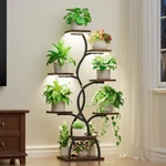 Evawoo Plant Stand With Grow Light - 8 Tiered Shelf Indoor, Corner. Fixed Price $109.34.