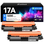 17A Black Toner Cartridge 2-PACK High Yield With Chip Replacement For Hp CF2. Fixed Price $39.42.