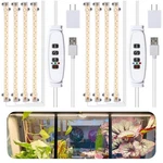 Rwntao Led Plant Grow Lamp, Full 4 Head 2 Pack 3500K, White Cabel. Fixed Price $47.45.