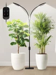 Glowrium Grow Lights For Indoor Plants, Full Spectrum Led Dual Heads, Black. Fixed Price $116.65.