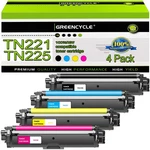 Greencycle 4 Pack Toner Cartridges Compatible With Brother TN-225 TN-221 MFC-913. Fixed Price $69.25.