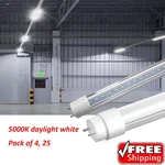 4/25PACK 4' T8 Led Tube Light Milky Clear Ballast Bypass Fluorescent Replacement. Fixed Price $134.50.