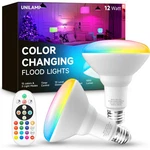 Unilamp BR30 Color Changing Bulb, Led Flood Lights 12W Dimmable, 100W E.... Fixed Price $23.32.