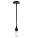 (2) Niob Innovations Lighting Edison Mini Pendant Light, Matte Black 616-1P-BK. Fixed Price $34.99.